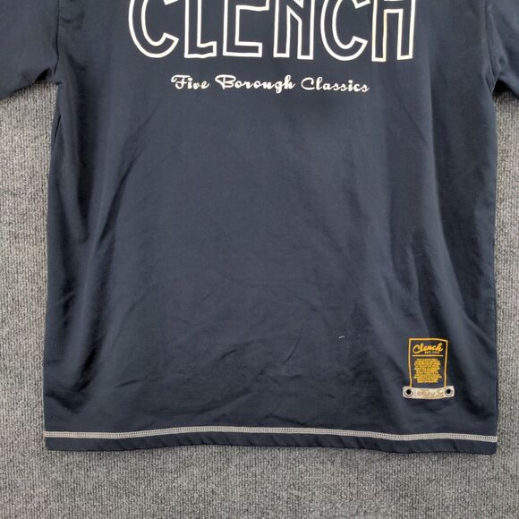 Clench Five Borough Classics Graphic T-Shirt Mens XL Short Sleeve Blue V-Neck - Picture 6 of 13